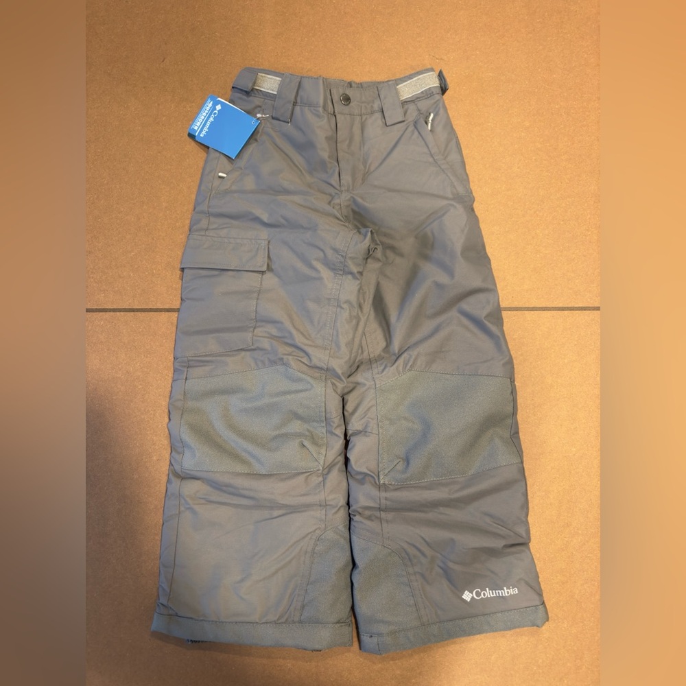 NEW Columbia Bugaboo II Snow Pant in City Grey - Kids size XS (6/7)
